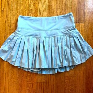 Gold Hinge Light Blue Skort